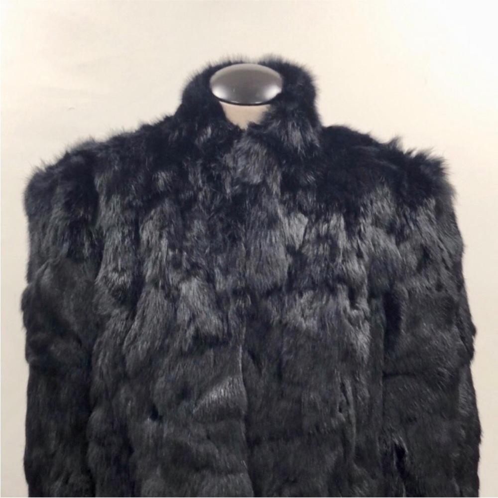 LUXURY RABBIT FUR COAT - Picture 7 of 15